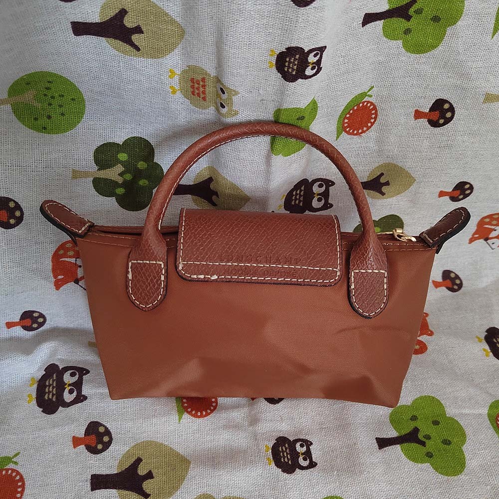 Longchamp Le Pliage Brown Canvas Cosmetics Case - Picture 2 of 8